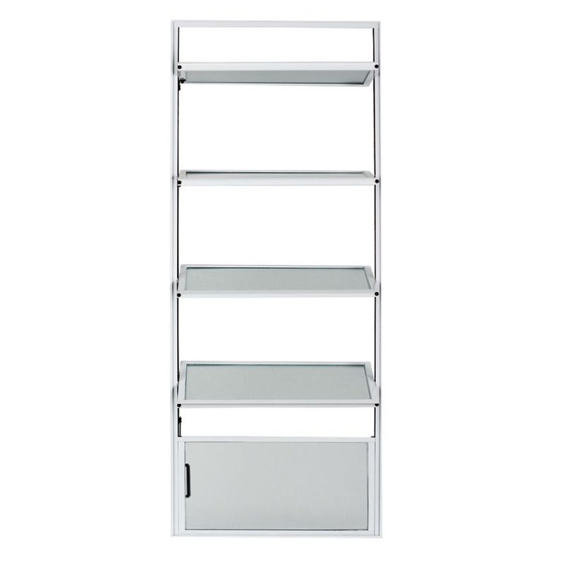 Janela Basculante Vidro Boreal Alumínio Branco 100x40cm