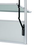 Janela Basculante Vidro Boreal Alumínio Branco 100x40cm