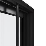 Janela de Correr 4 Folhas com Grade Alumínio Preto 100x150cm