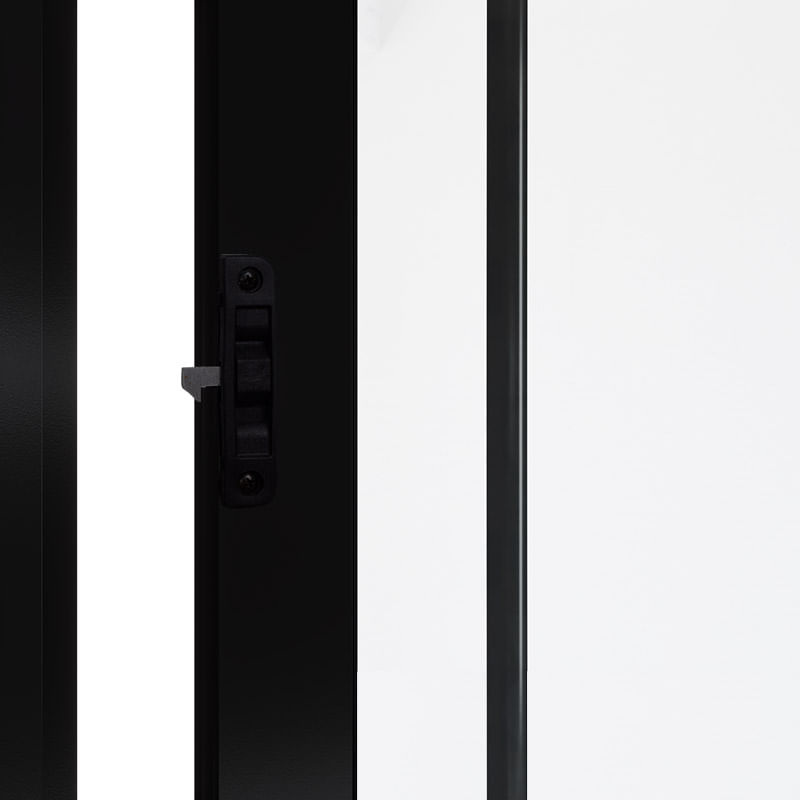 Janela de Correr 4 Folhas com Grade Alumínio Preto 100x150cm