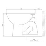 Vaso Sanitário Convencional Saída Vertical Colonial Branco Hervy Four