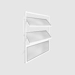 Janela Basculante Vidro Boreal Alumínio Branco 60x40cm