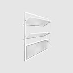 Janela Basculante Vidro Boreal Alumínio Branco 60x40cm