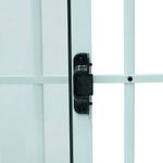 Janela de Correr 2 Folhas com Grade Alumínio Branco 100x100cm