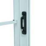 Janela de Correr 2 Folhas com Grade Alumínio Branco 100x100cm