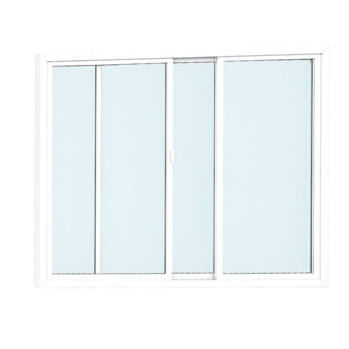 Janela de Correr 2 Folhas sem Grade Alumínio Branco 80x80cm Lider