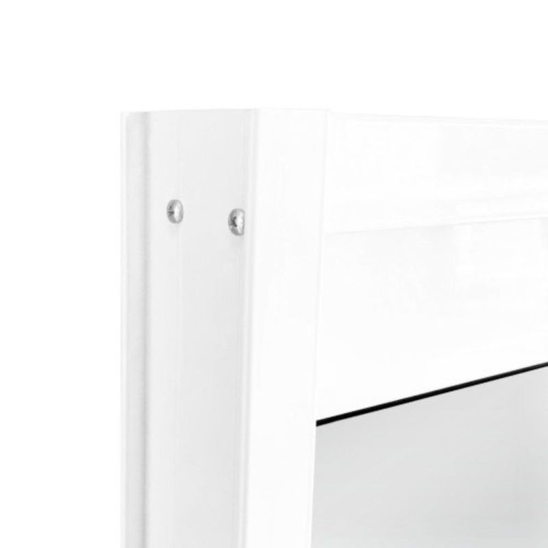 Janela de Correr 2 Folhas sem Grade Alumínio Branco 100x120cm