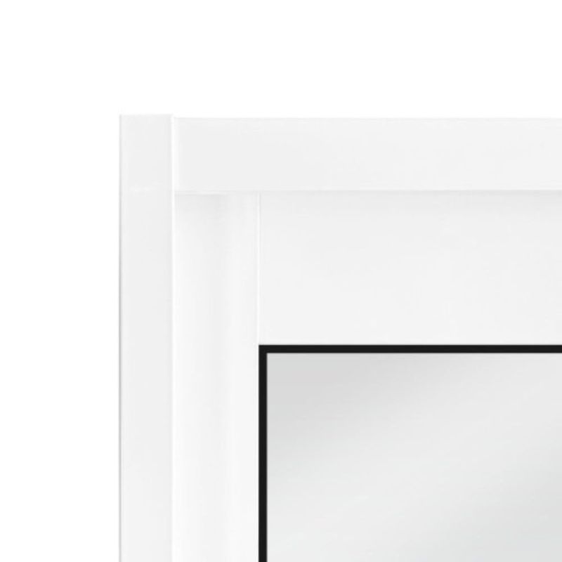 Janela de Correr 2 Folhas sem Grade Alumínio Branco 100x120cm