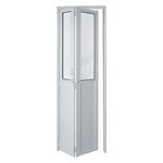 Porta Camarão Lambril Vidro Boreal Alumínio Branco Esquerdo 210x80cm