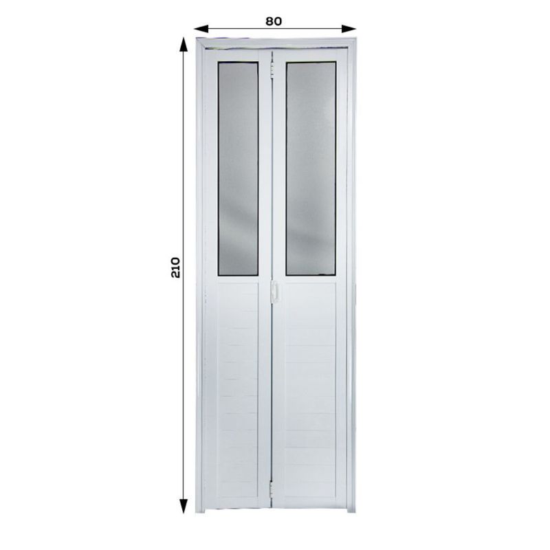 Porta Camarão Lambril Vidro Boreal Alumínio Branco Esquerdo 210x80cm