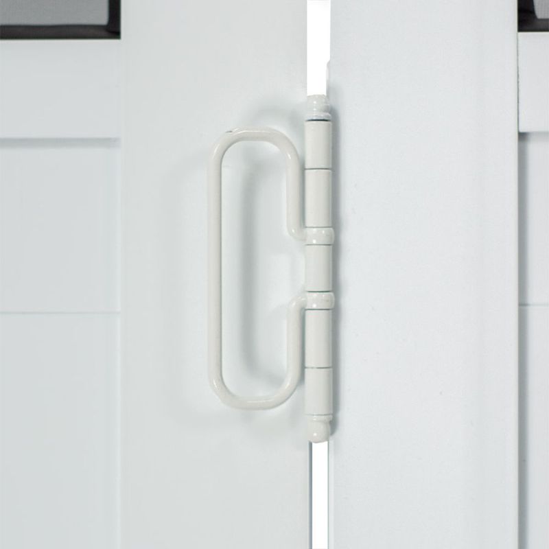 Porta Camarão Lambril Vidro Boreal Alumínio Branco Esquerdo 210x80cm