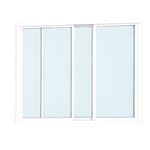 Janela de Correr 2 Folhas sem Grade Alumínio Branco 100x120cm