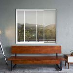 Janela de Correr 2 Folhas sem Grade Alumínio Branco 100x120cm