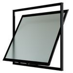 Maxim-ar Vidro Boreal sem Grade Alumínio Preto 80x80cm