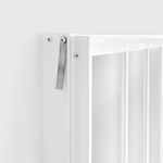 Janela de Correr 2 Folhas com Grade Alumínio Branco 100x100cm