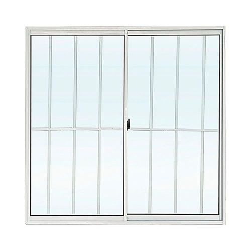 Janela de Correr 2 Folhas com Grade Alumínio Branco 100x120cm Lider