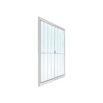 Janela de Correr 2 Folhas com Grade Alumínio Branco 100x120cm