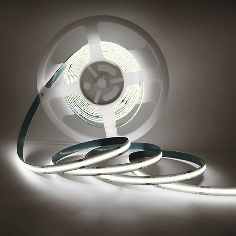 Rolo de Fita Led COB 50 Metros 10W/m IP65 800 Lúmens/m Luz Branca 127V