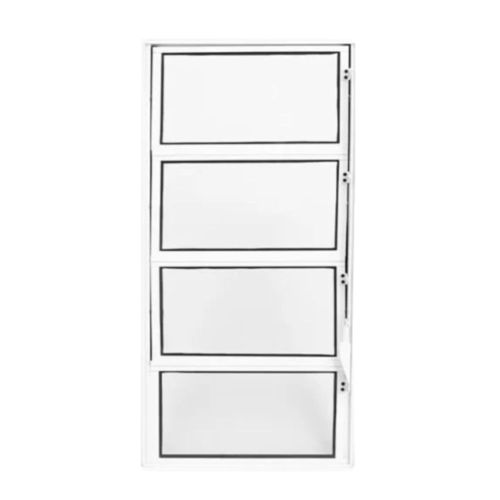 Janela Basculante Vidro Boreal Alumínio Branco 80x40cm