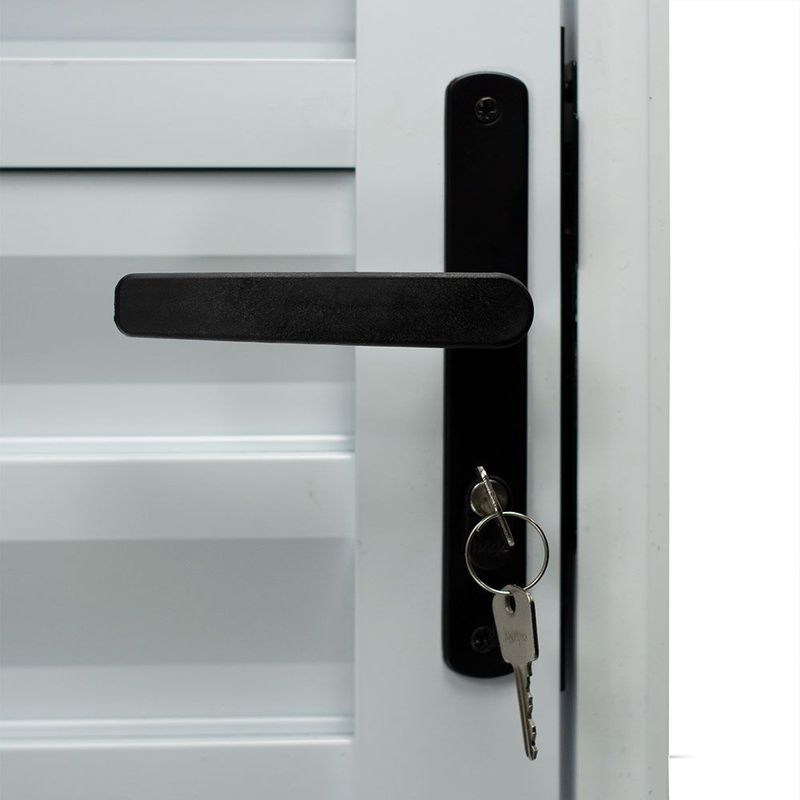 Porta Palheta Alumínio Branco Direito 210x60cm