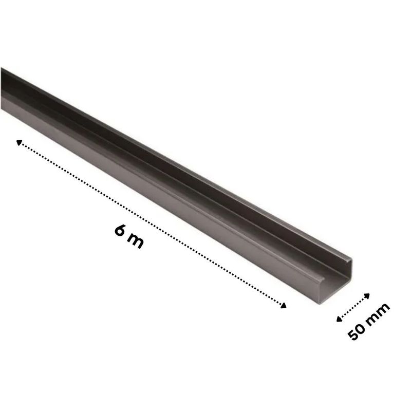 Perfil Aço Estrutural Pudc 50X25X2mm 6m Arcelormittal