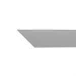 Perfil Arremate Barra Branco 33mm 3m