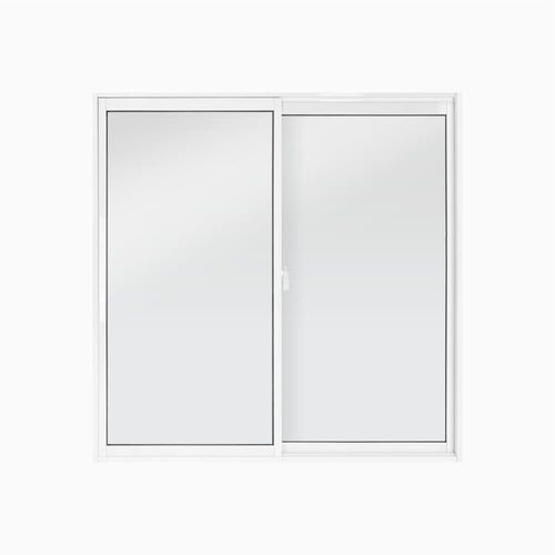 Janela de Correr 2 Folhas sem Grade Alumínio Branco 80x80cm