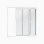 Janela de Correr 2 Folhas sem Grade Alumínio Branco 80x80cm