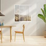 Janela de Correr 2 Folhas sem Grade Alumínio Branco 80x80cm