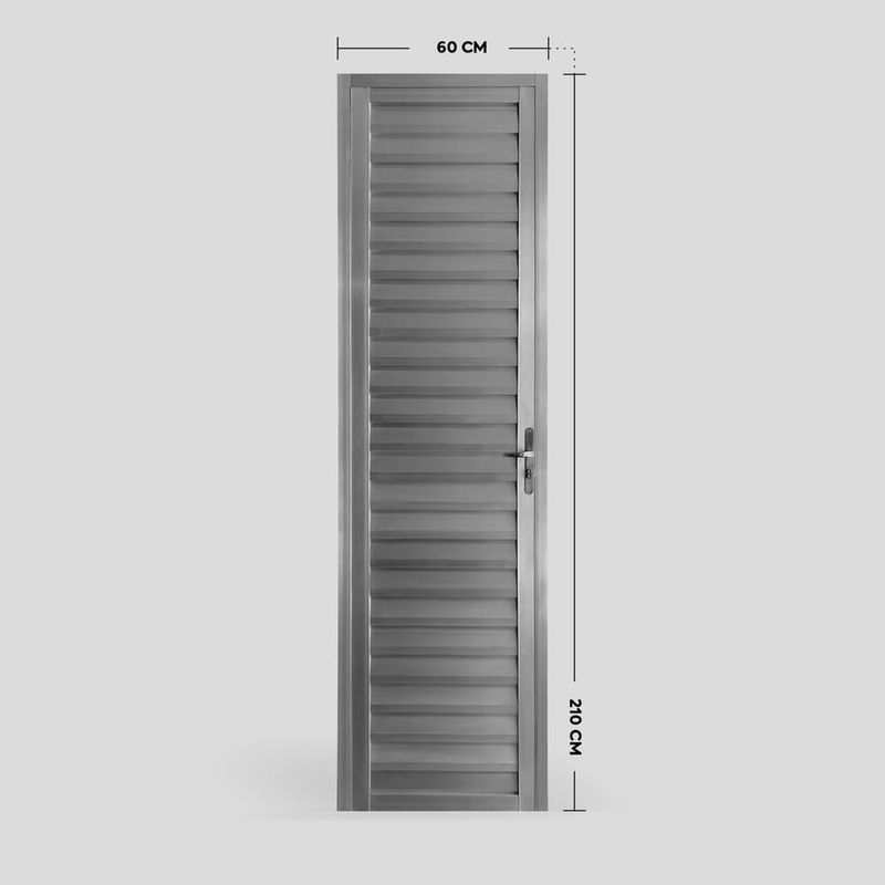 Porta Palheta Alumínio Brilhante Direito 210x60cm