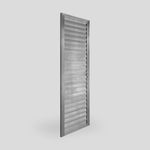 Porta Palheta Alumínio Brilhante Direito 210x60cm