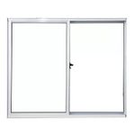 Janela de Correr 2 folhas sem Grade Alumínio Branco 120x150cm