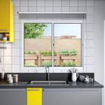 Janela de Correr 2 folhas sem Grade Alumínio Branco 120x150cm