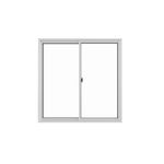 Janela de Correr 2 folhas sem Grade Alumínio Branco 120x120cm