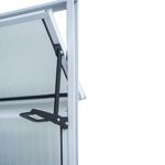 Janela Basculante Vidro Canelado Alumínio Branco 40x60cm