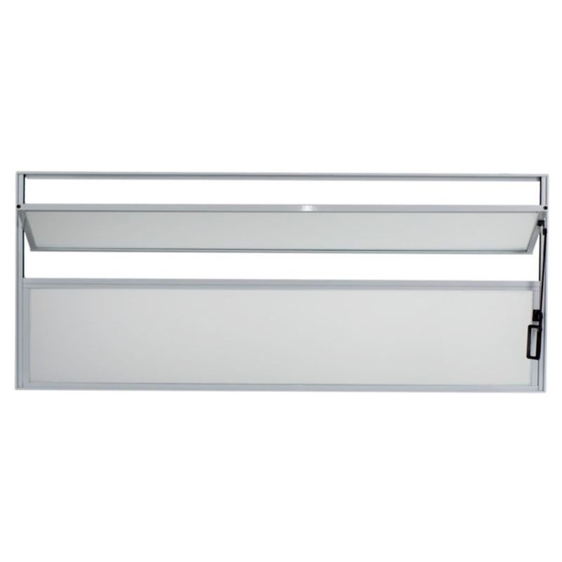 Janela Basculante Vidro Boreal Alumínio Branco 40x60cm
