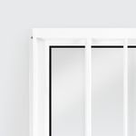 Janela de Correr 2 Folhas com Grade Alumínio Branco 80x80cm