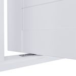 Porta Pivotante Alumínio Branco com Puxador Esquerdo 210x100cm