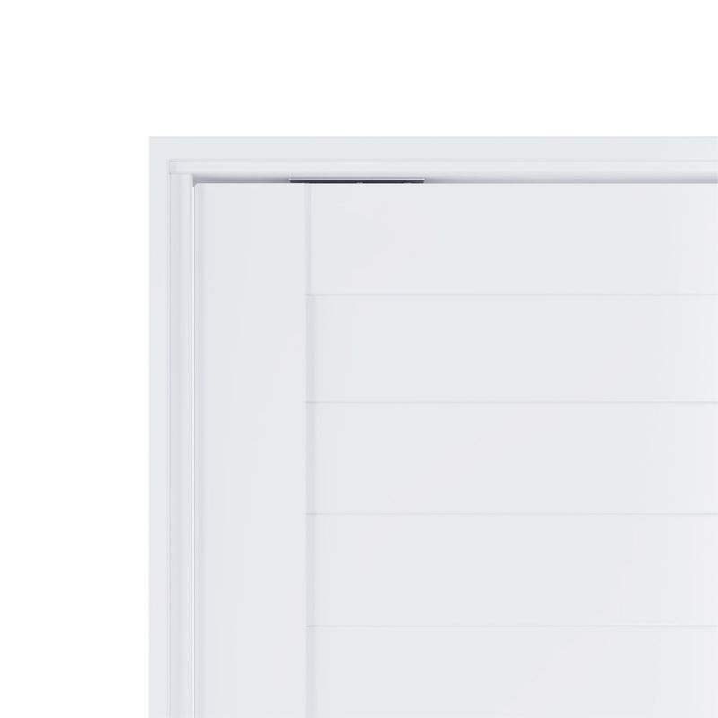 Porta Pivotante Alumínio Branco com Puxador Esquerdo 210x100cm