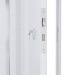 Porta Pivotante Alumínio Branco com Puxador Esquerdo 210x100cm