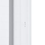 Porta Pivotante Alumínio Branco com Puxador Esquerdo 210x100cm