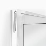 Janela de Correr 2 Folhas sem Grade Alumínio Branco 100x150cm