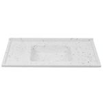 Pia para Cozinha Sintética Pop 100x50cm Branco com Cuba Central