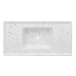 Pia para Cozinha Sintética Pop 100x50cm Branco com Cuba Central