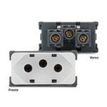 Módulo Tomada 2P+T 20A/250V Branco Linha B3