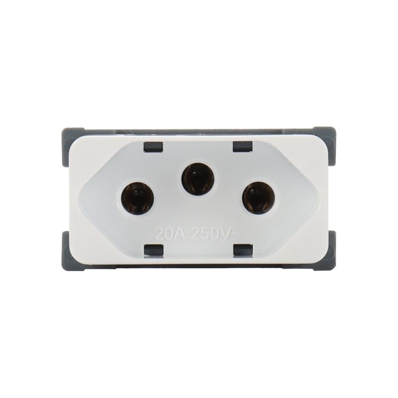 Módulo Tomada 2P+T 20A/250V Branco Linha B3