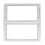 Janela Basculante Vidro Boreal Alumínio Brilhante 40x40cm