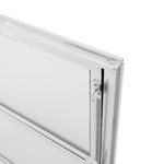 Janela Basculante Vidro Boreal Alumínio Brilhante 40x40cm