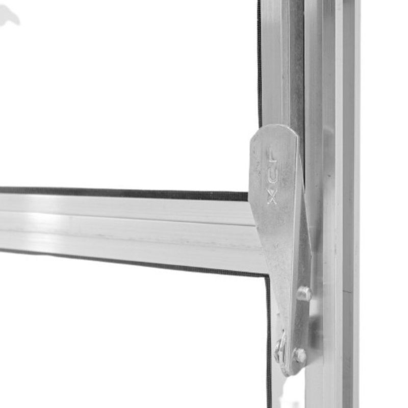 Janela Basculante Vidro Boreal Alumínio Brilhante 40x40cm