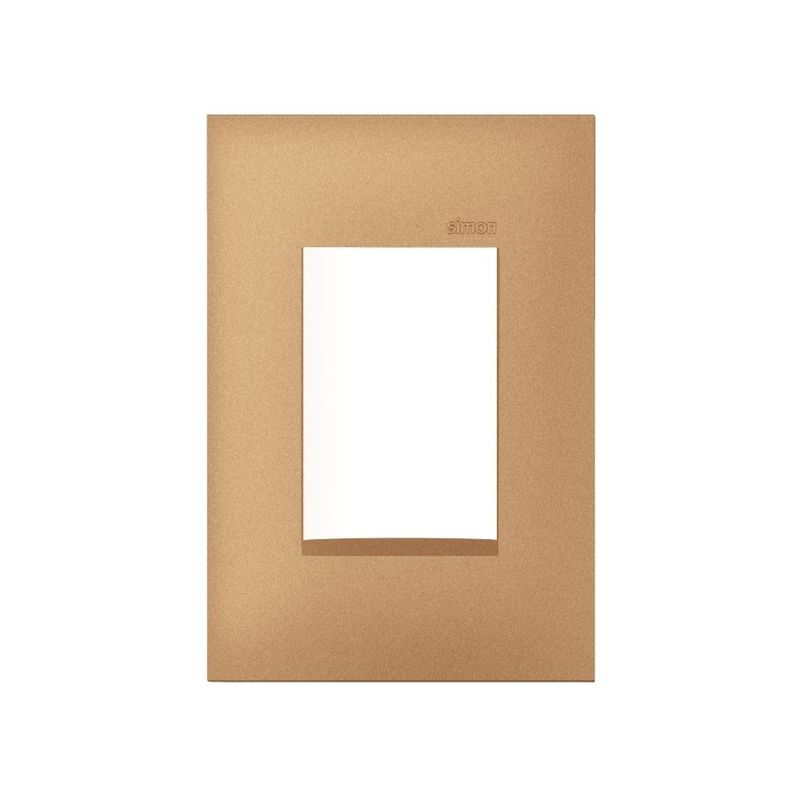 Placa 3 Postos 4x2 sem Suporte Rosé Gold Simon 35